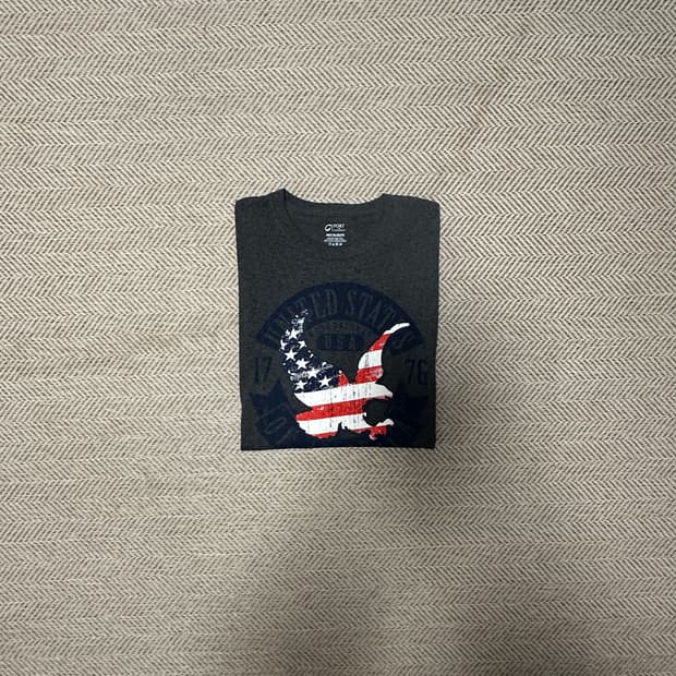 PORT & COMPANY usa printing t-shirt