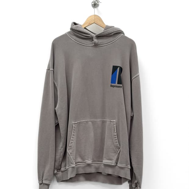 Represent 로고 후드