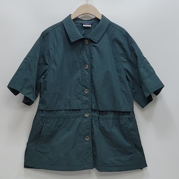 HAZZYS 헤지스 스트링 반팔 자켓 / 여 90-165 카키
