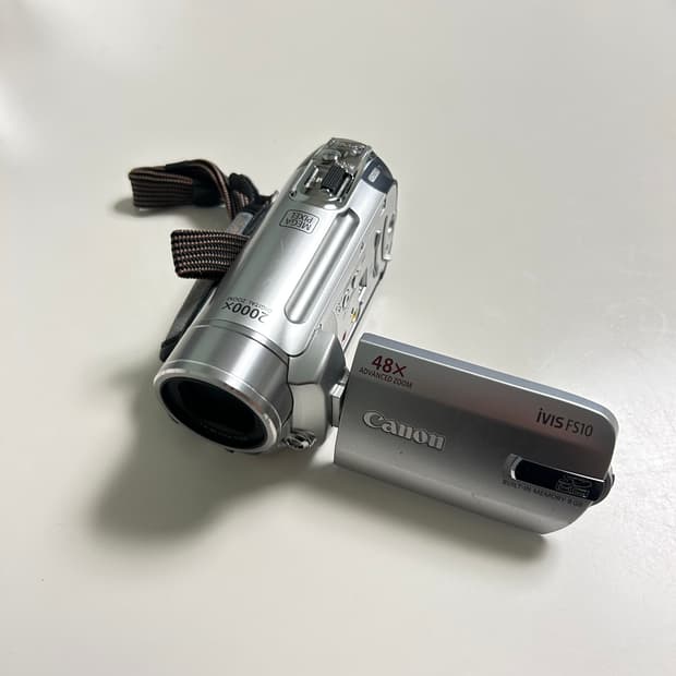 빈티지 캠코더 캐논 Canon IVIS FS10 실버