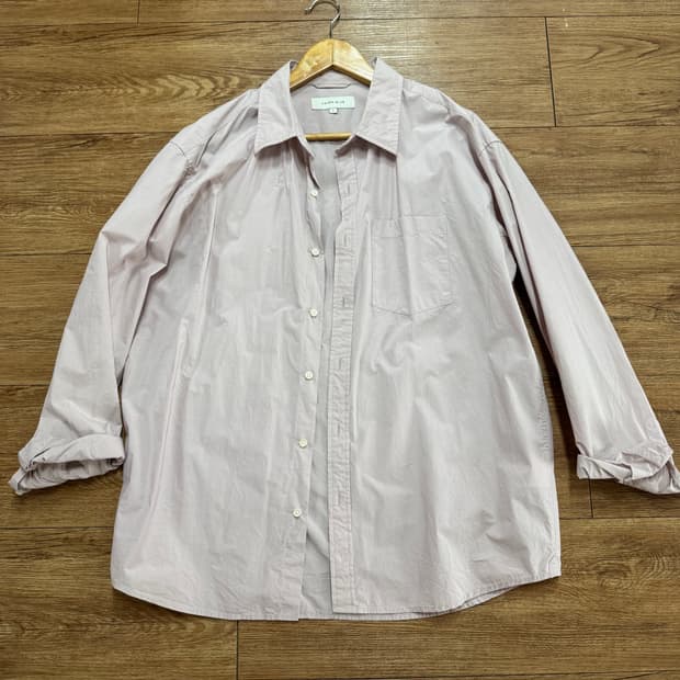 유니온블루 런드리 에디터 셔츠 그레이핑크 L