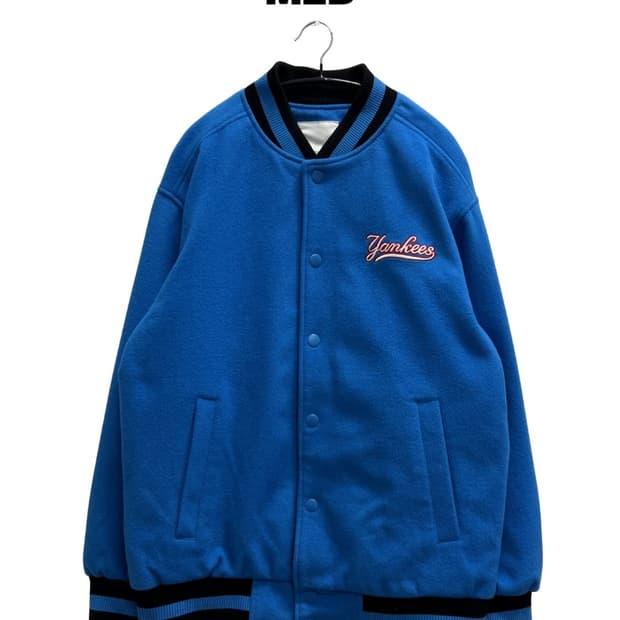 (105) MLB 양키즈 울 바시티 자켓 블루