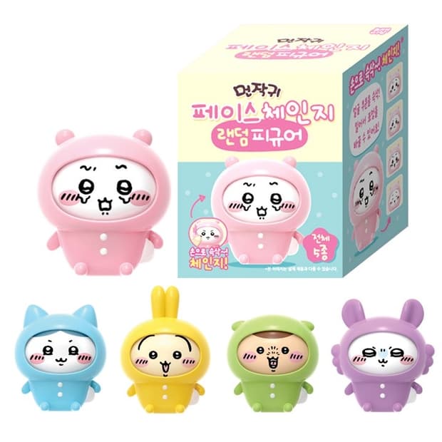 치이카와 페이스 체인지 피규어 (하치와레)