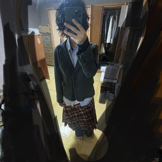 빈티지 데님 워싱 자켓