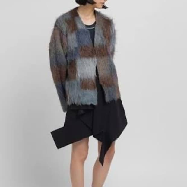 퍼버즈 23ss Brushed Jacquard Knit Cardigan