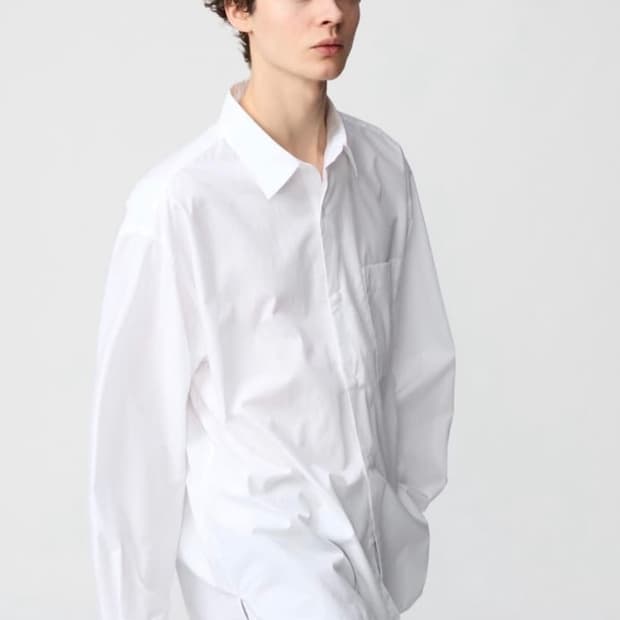 유니클로 C 브로드클로즈오버사이즈셔츠 L