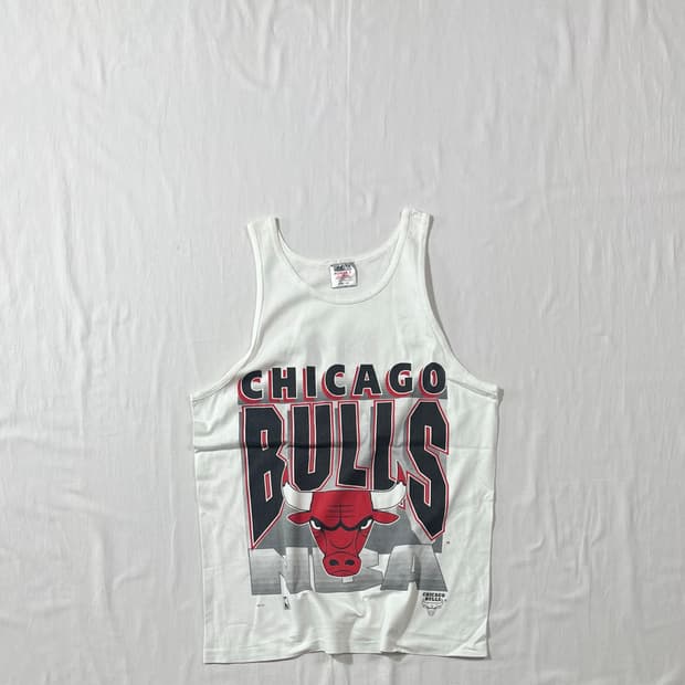 90’s nba 느바 시카고불스 팀 프린트 탱크탑 나시티