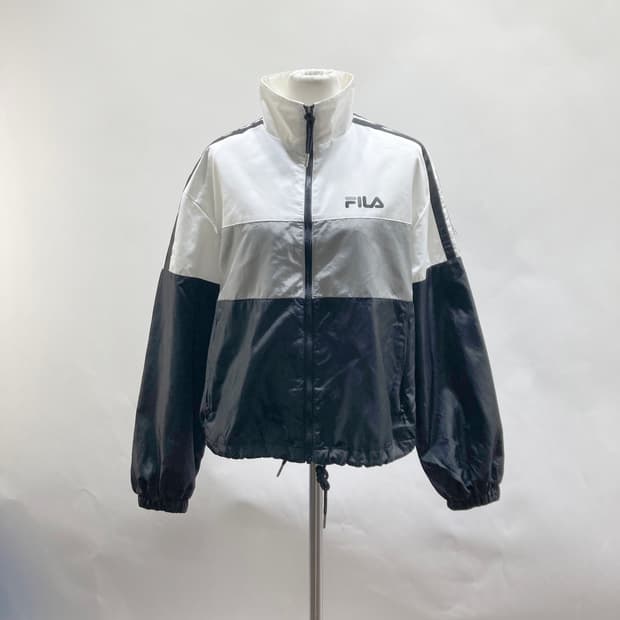 휠라 여성 바람막이숏자켓 90S 영구제