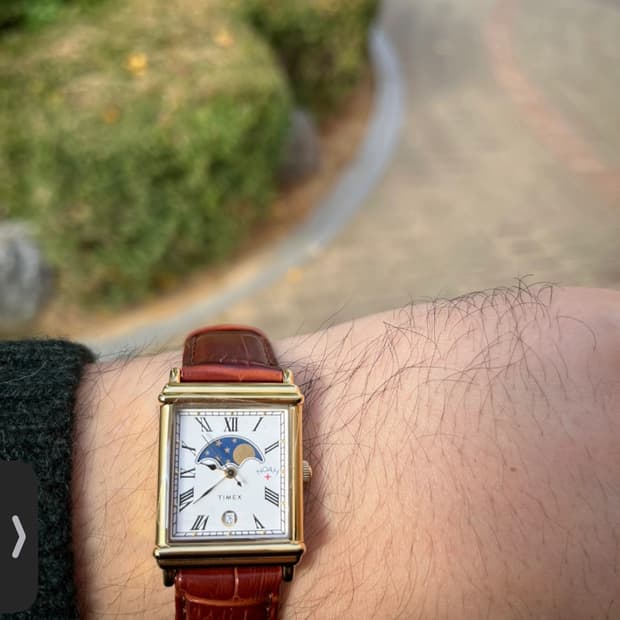 타이맥스 노아 문페이즈 브라운 골드시계 판매합니다