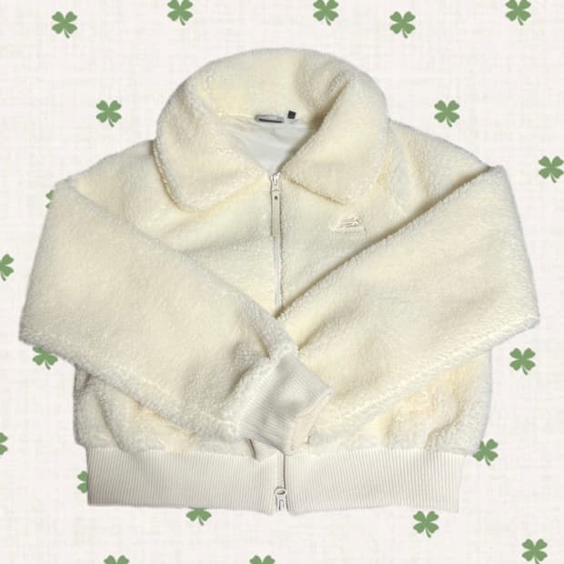 뉴발란스 플리스 크롭 자켓