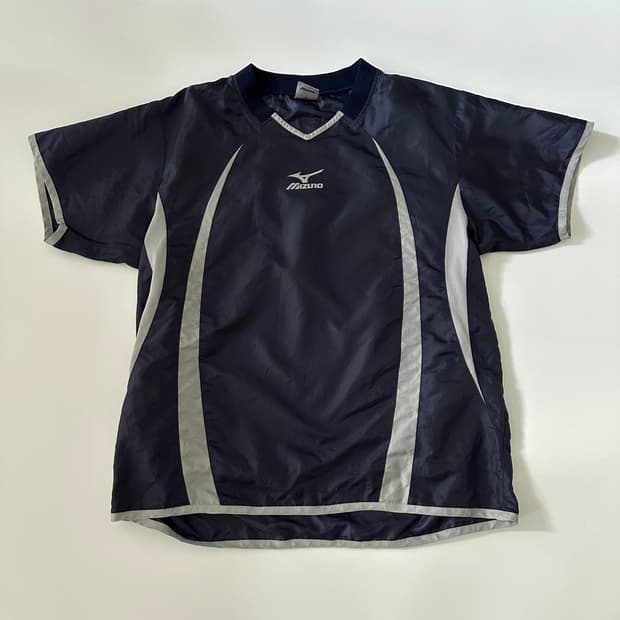 미즈노 mizuno 로고 반팔 웜업