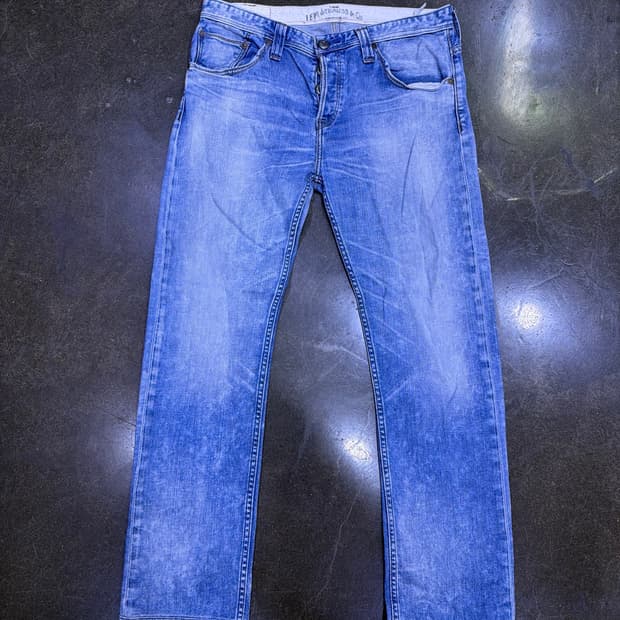 리바이스 504 스트레이트핏 빈티지 타이 워싱 데님팬츠 34