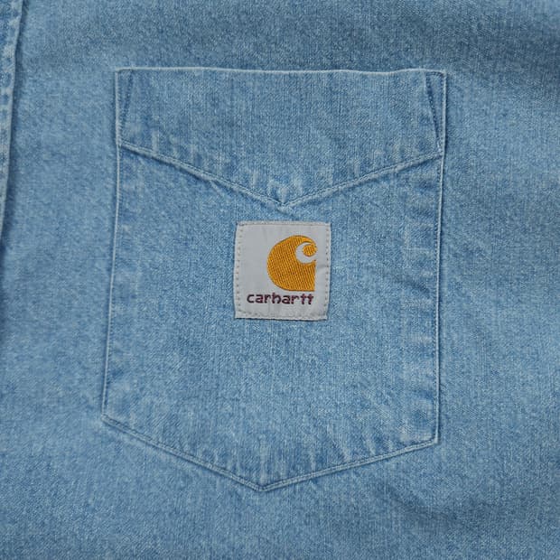 2XL(110) 칼하트 리워크 데님셔츠 원포켓