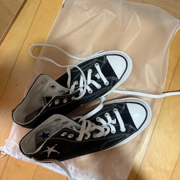 컨버스 스투시 척 하이 블랙 250 미사용