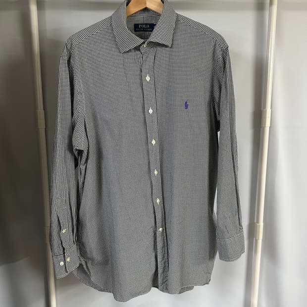 폴로 체크 드레스 셔츠