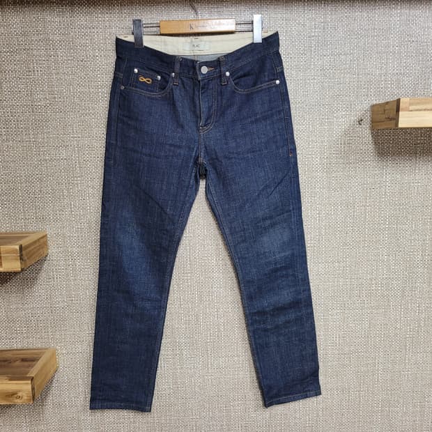 31인치 플랙진 베를린 슬림핏 청바지 진청