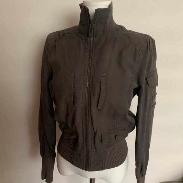 빈티지 자켓 그레이