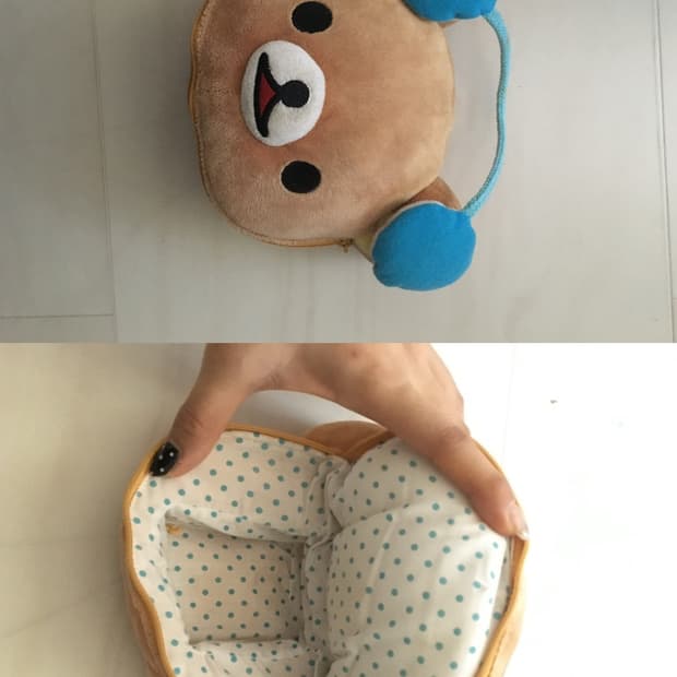 Rilakkouma pouch 고전 리락쿠마 헤드셋 파우치