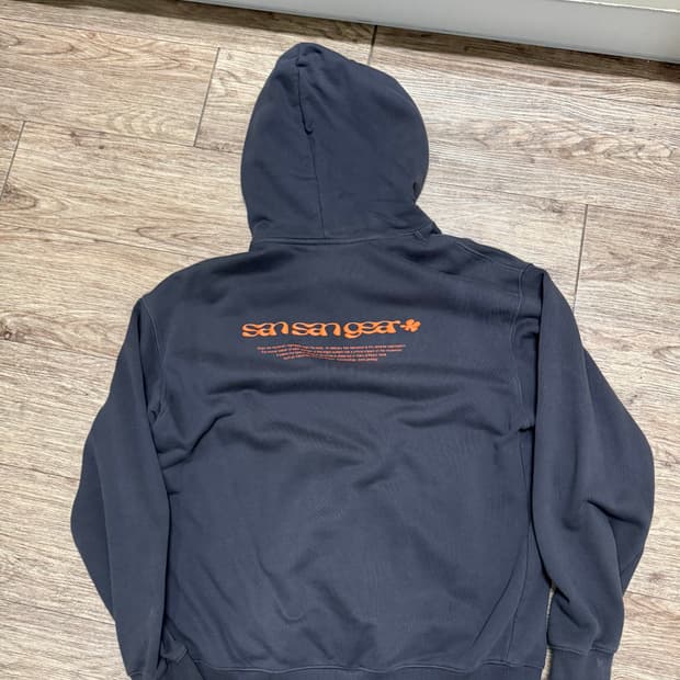 산산기어 로고 후디 차쿌 24ss (4)