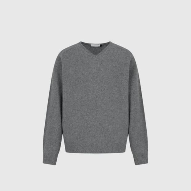 아모멘토 라쿤 브이넥니트 챠콜 m사이즈 판매