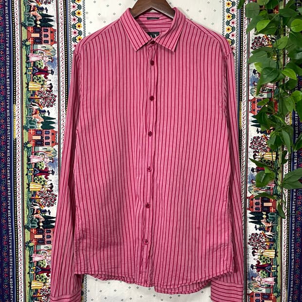 알마니익스체인지 스트라이프 셔츠