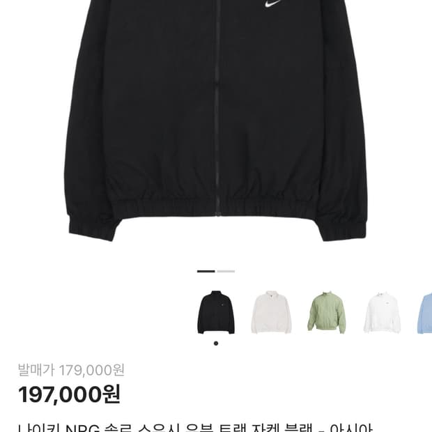 나이키 NRG 우븐 트랙 자켓 블랙 XXL