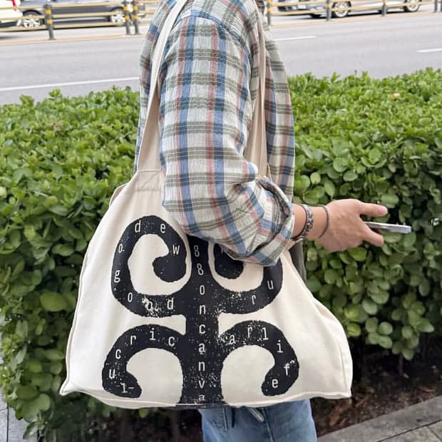 88큐레이트 캔버스백 에코백 