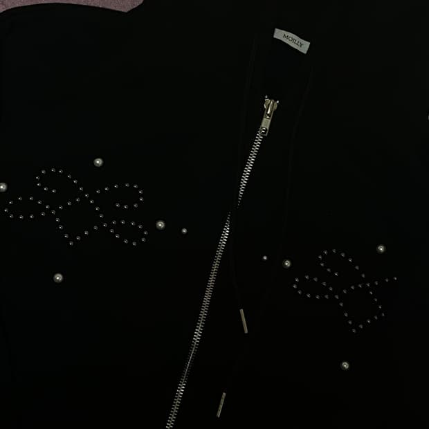 모일리 후드집업 블랙