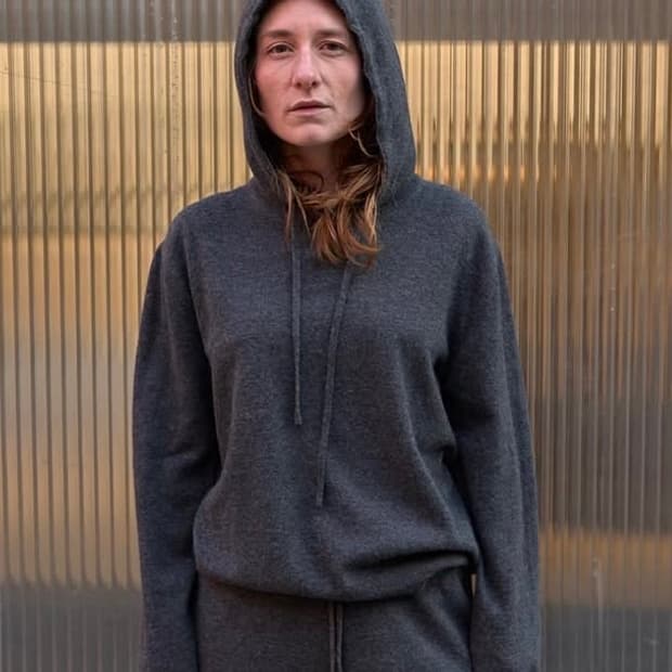 머듈 니트 후드 그레이 0