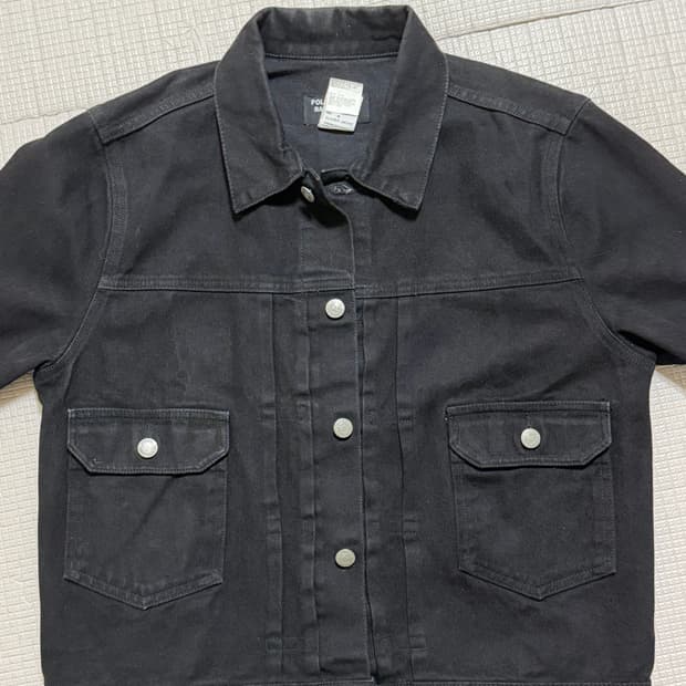 폴로 진스 2세대 블랙 데님 트러커 자켓 M