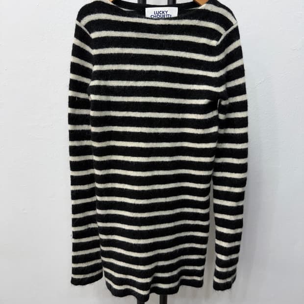 정품) 럭키슈에뜨 스트라이프 니트 F