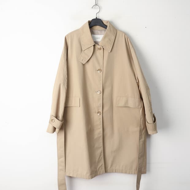 66/닐바이피 벨티드 싱글 트렌치코트