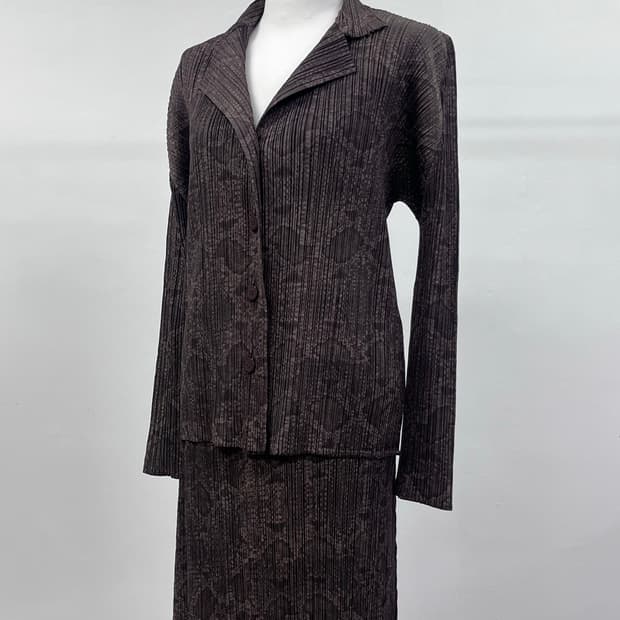 Pleats please python two piece