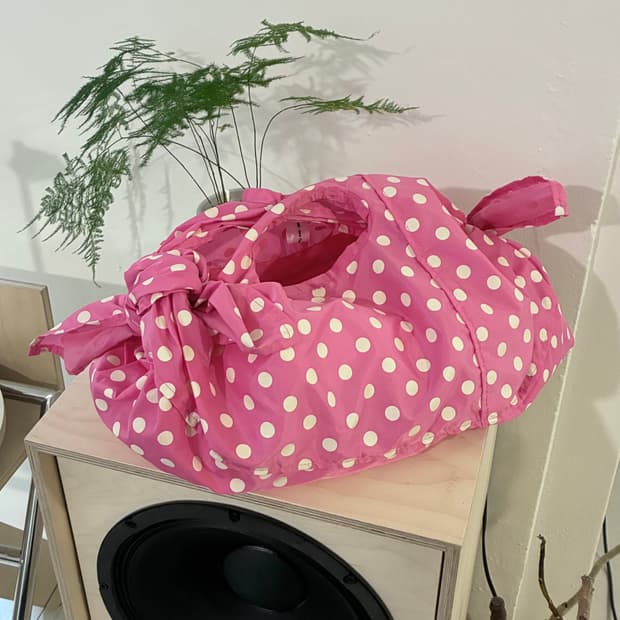 꼼데가르송 걸 리본 백