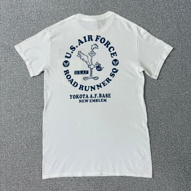 US Airforce 00s 빈티지 프린팅 반팔 여성용