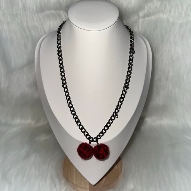 고스펑크 빈티지 호피 목걸이
