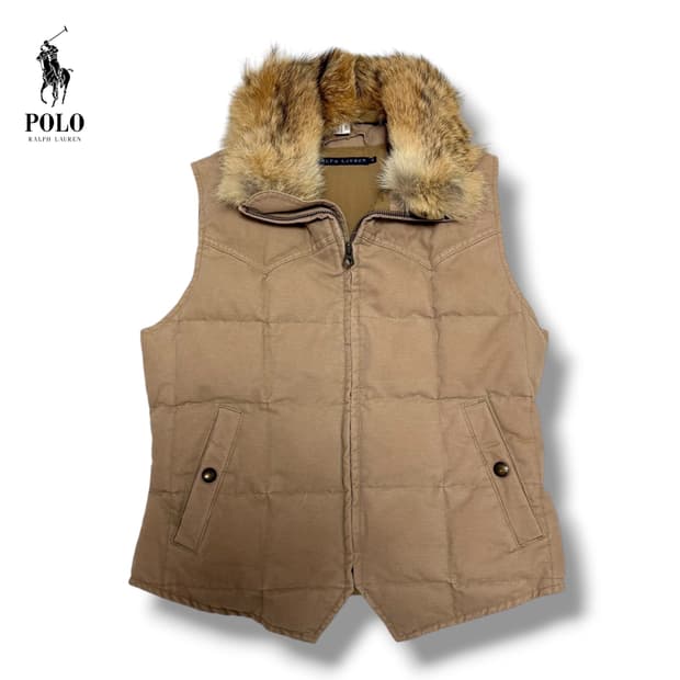 폴로 랄프로렌 덕다운 리얼퍼 베스트 패딩조끼