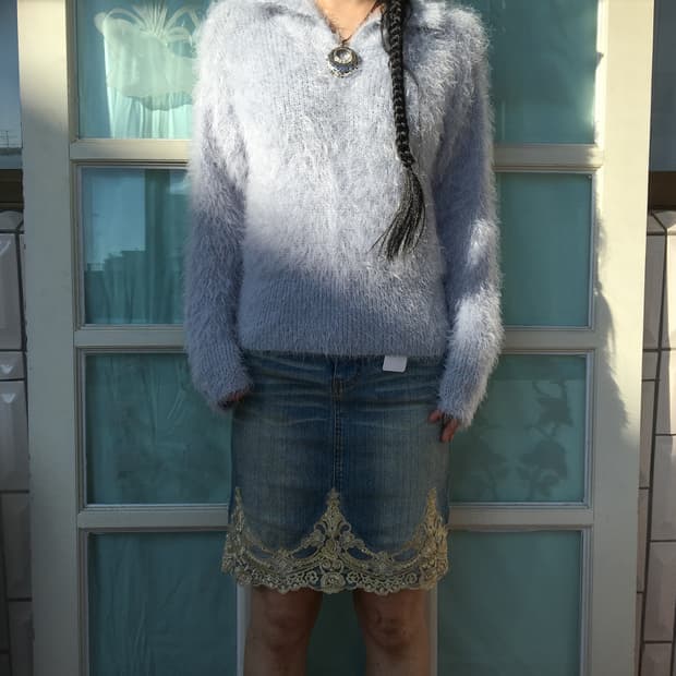 Fluffy pk knit