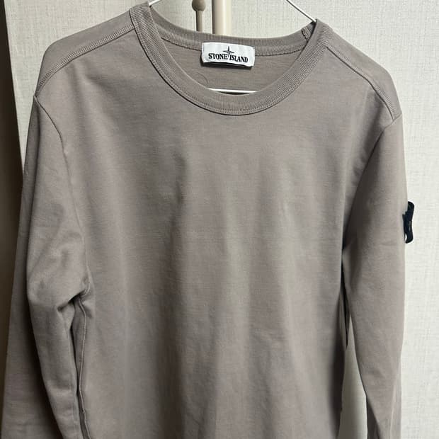 스톤아일랜드 헤비코튼 롱 슬리브