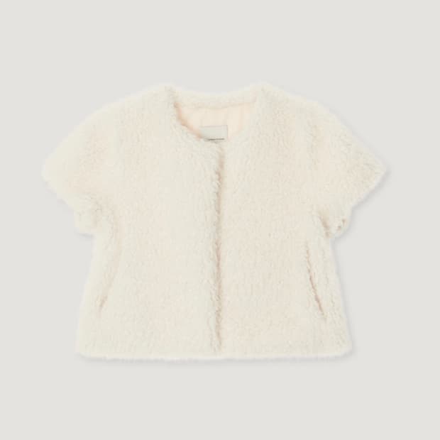 구매) 망고매니플리즈 컬리 쁘띠 퍼 자켓