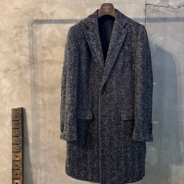 갤럭시 GX 베이비 알파카 체스터필드 코트 100