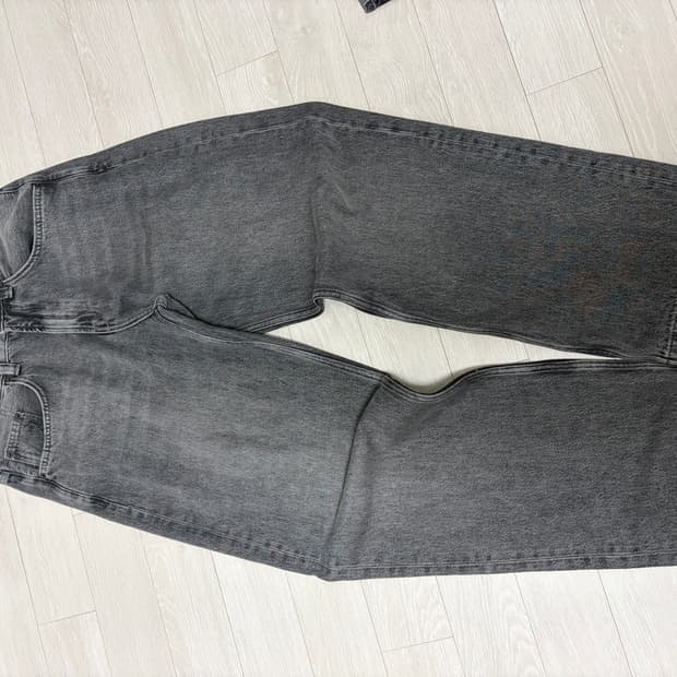 자라 와이드 그레이 워싱 데님 팬츠 29