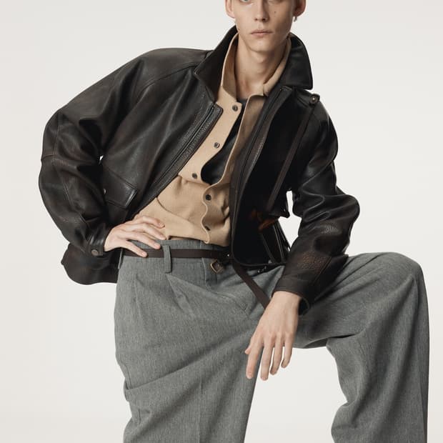 렉토 25FW 오버사이즈 시어링 양털 무스탕 레더 점퍼 자켓 브라운