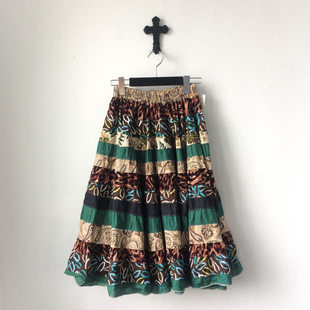 Patch work layer skirt