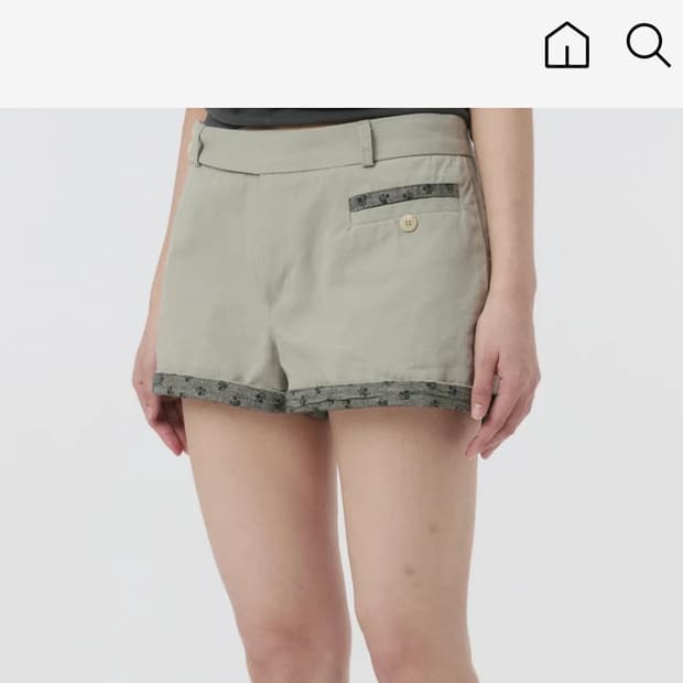 오헤시오 FLORAL DETAIL COTTON SHORTS 반바지 숏츠
