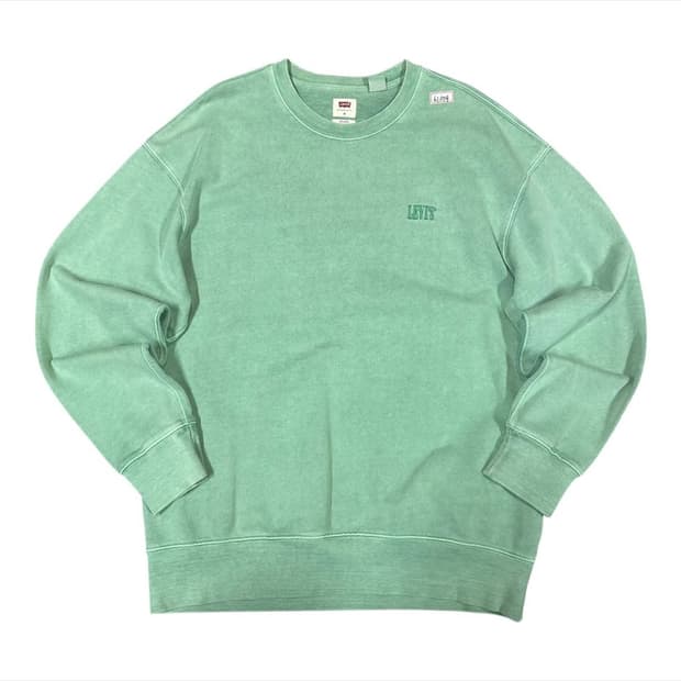  (바배) 리바이스 피그먼트 민트 맨투맨