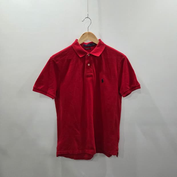폴로랄프로렌 피케 카라 반팔티 레드 M