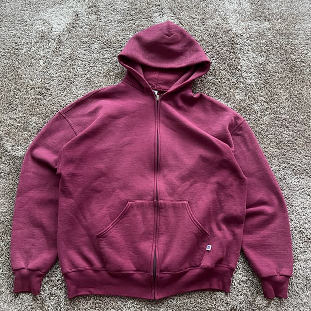 90s russell athletic hoodie zip 러셀