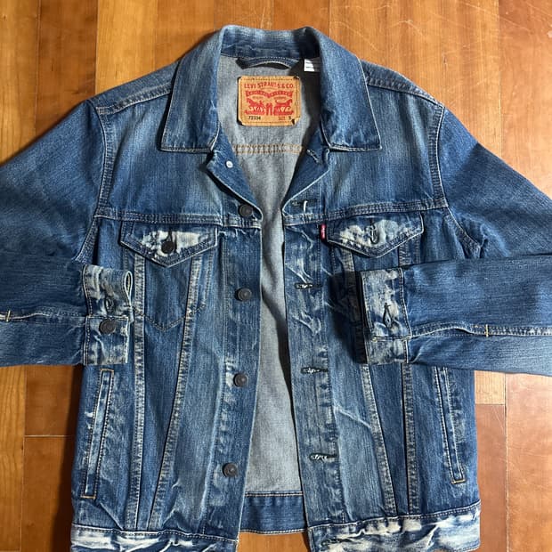 LEVIS 72334 type3 워싱 리바이스 중청 데님 자켓