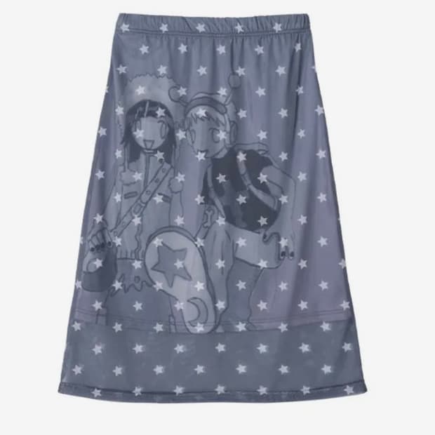 유쓰배쓰 올리와 스타프린트 스커트
